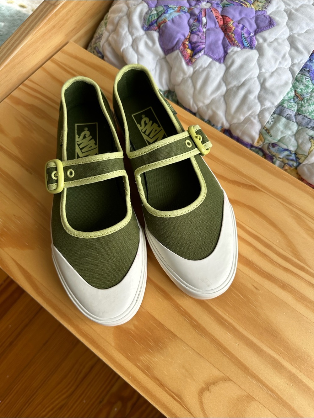 Vans Mary Jane 'Ballerina Green